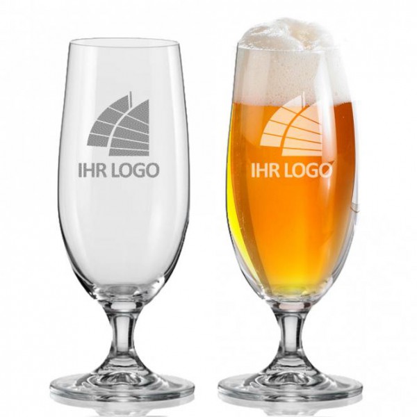 Bierglas / Pilsglas mit eigenem Logo oder Design